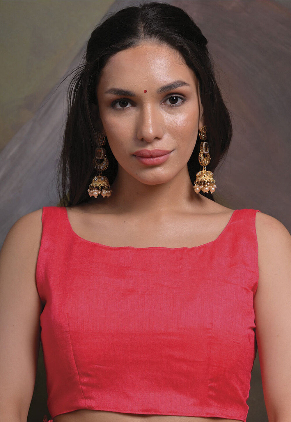 Buy Digital Printed Chinon Silk Saree in Cream Online SPF10258