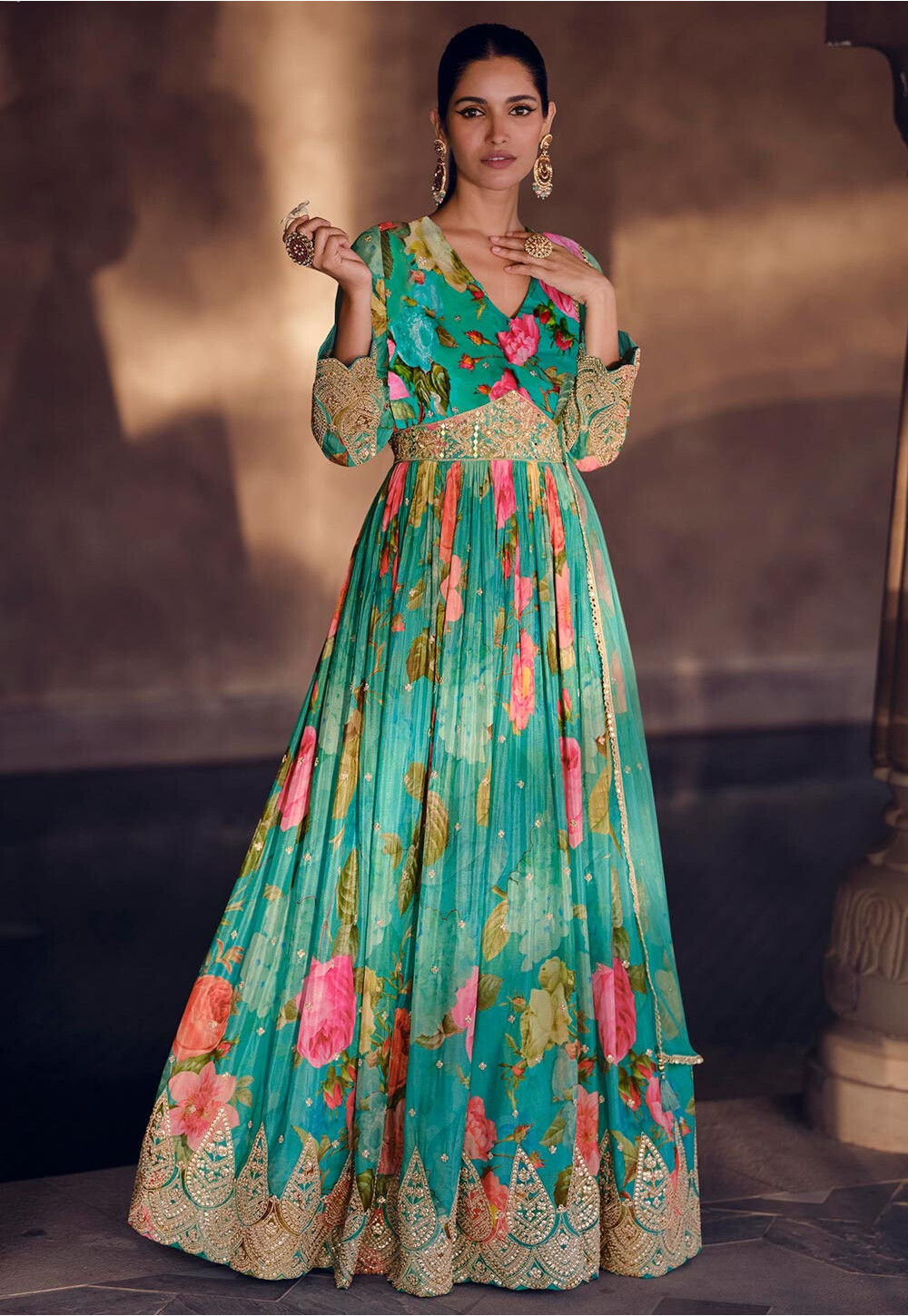 Turquoise Abaya