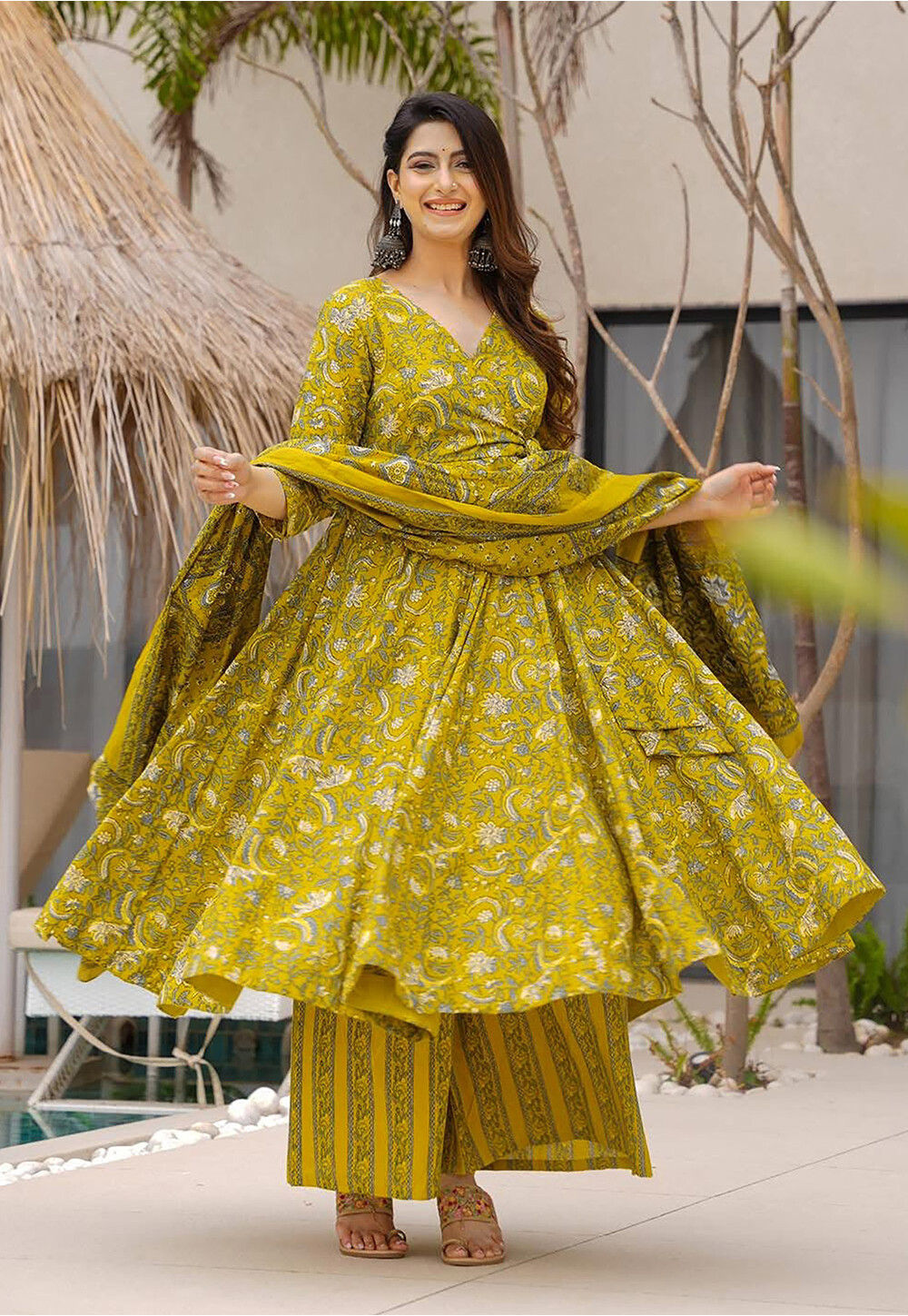 Pakistani Suit Light Olive Dress Buy Embroidered Organza Pakistani Suit In  Dusty Green Online