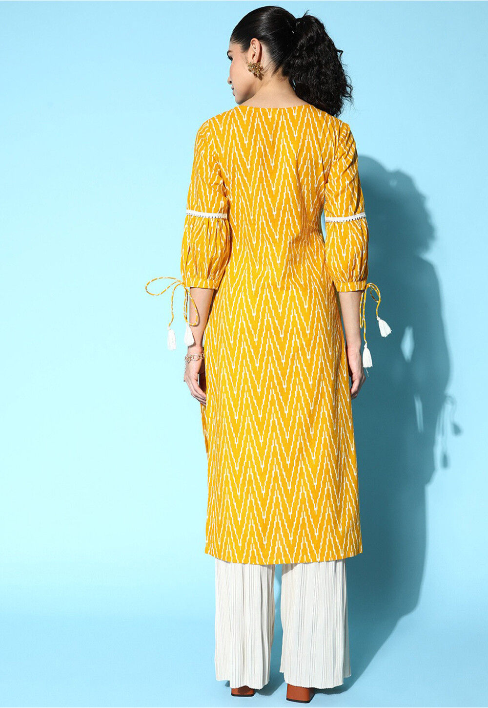 Buy Digital Printed Pure Cotton Sheath Dress in Mustard Online TXR713