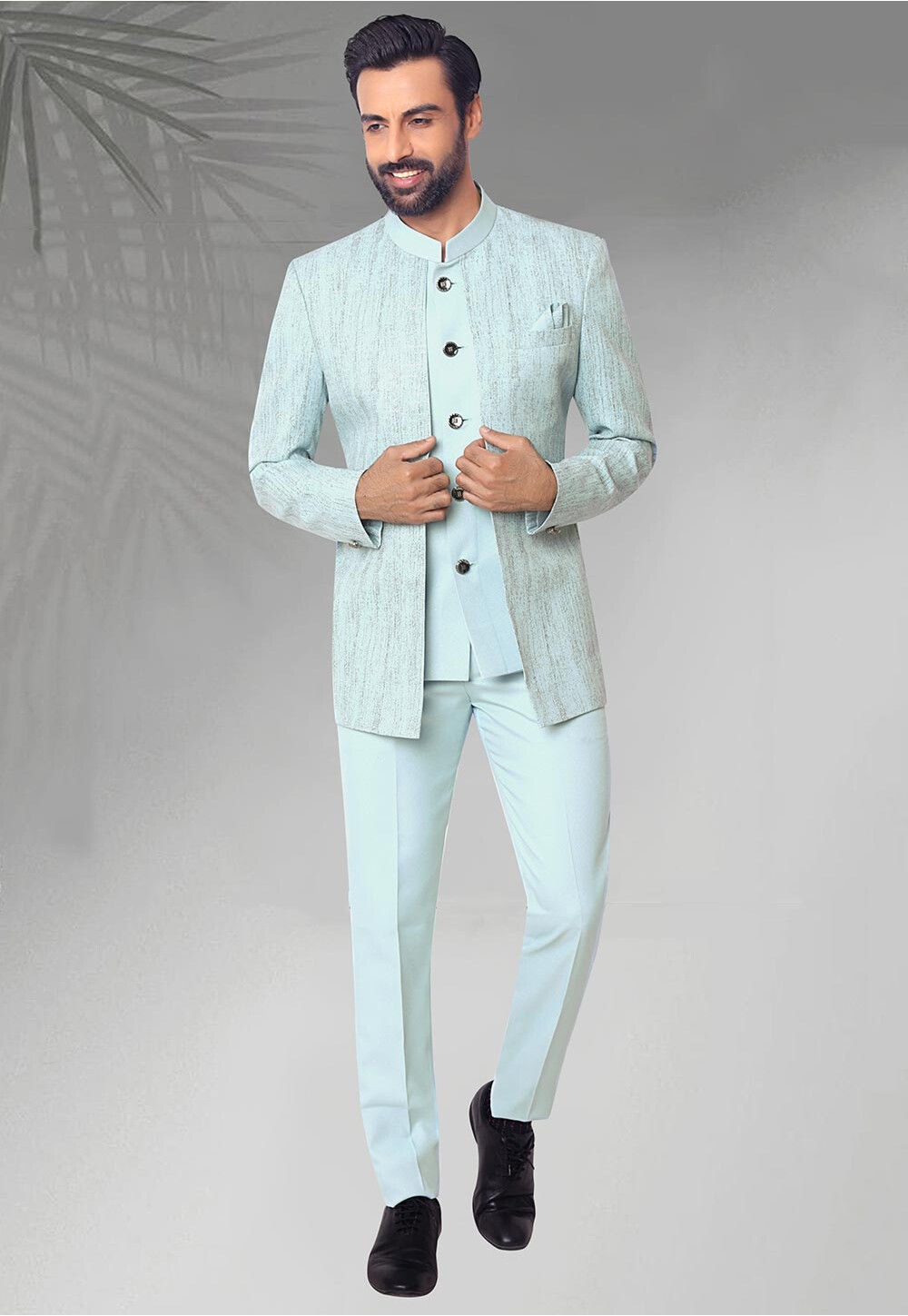 Buy Jodhpuri Printed Suit for men Online from Indian Designers 2024