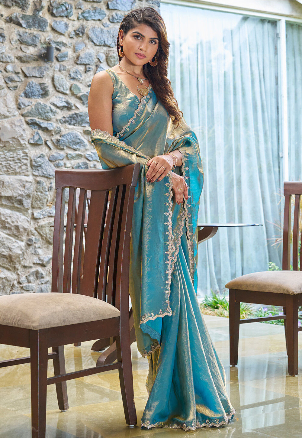 SG3 - Shimmer Georgette Saree