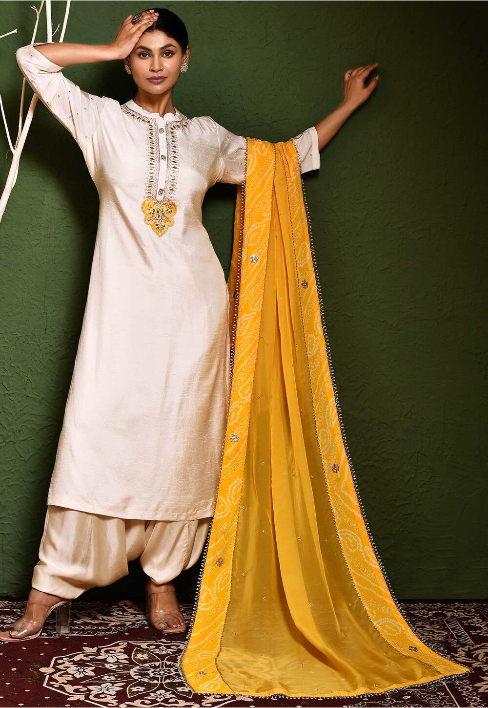 New punjabi white hotsell suit