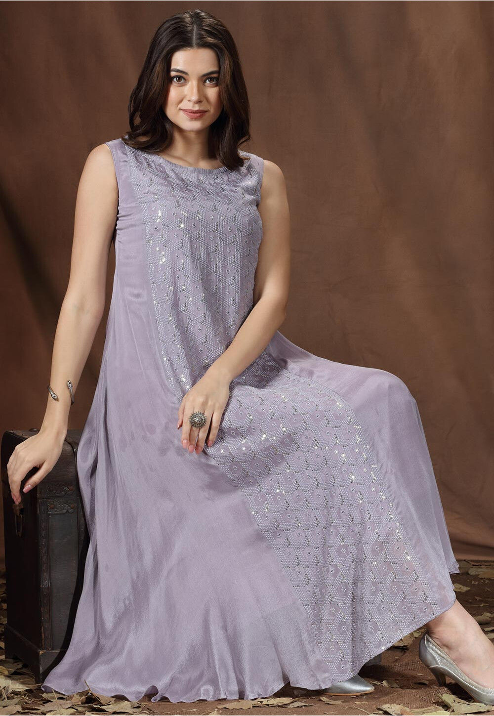 Party Wear Long Flared Gown at Rs 1709 | Party Gowns | ID: 26135028388