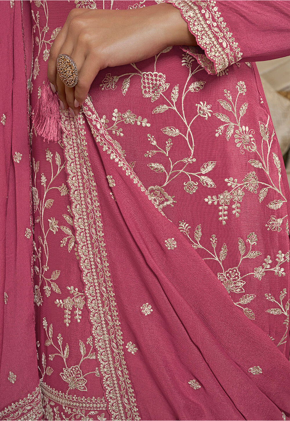 HEAVY CHINON PAKISTANI DRESS