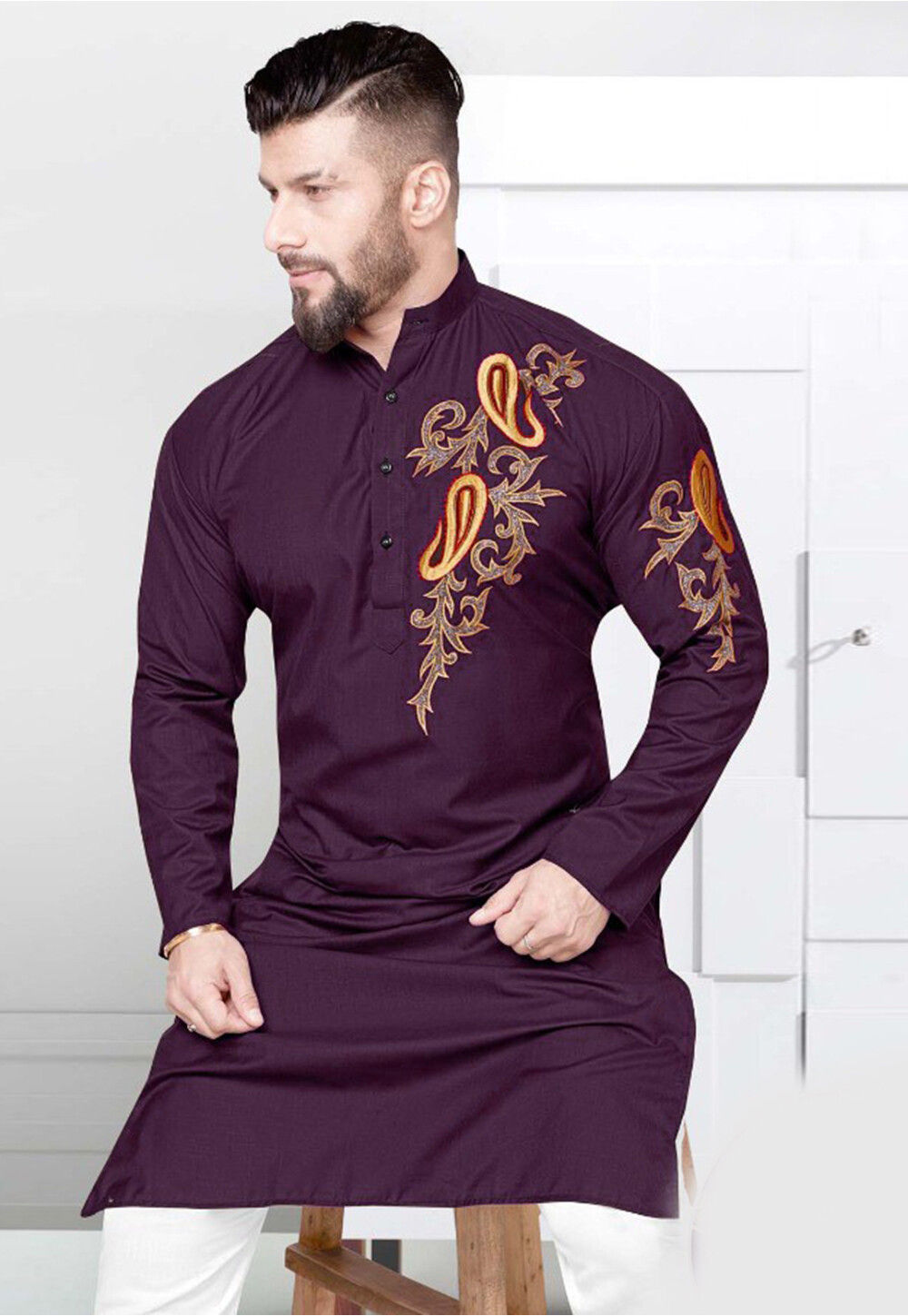Cotton asymmetric kurta hotsell