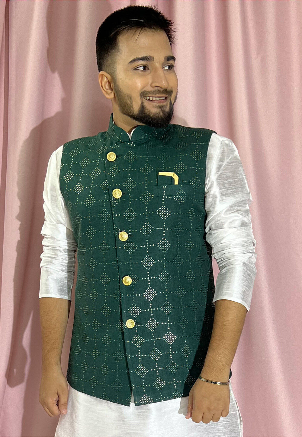 Buy Ajirna Designer Indian Ethnic Men's Cotton Lilen Fashion Party Wear Nehru  Jacket Waist Coat Wedding Festival Wear Waiscoat Modi Jacket Online in  India - Etsy