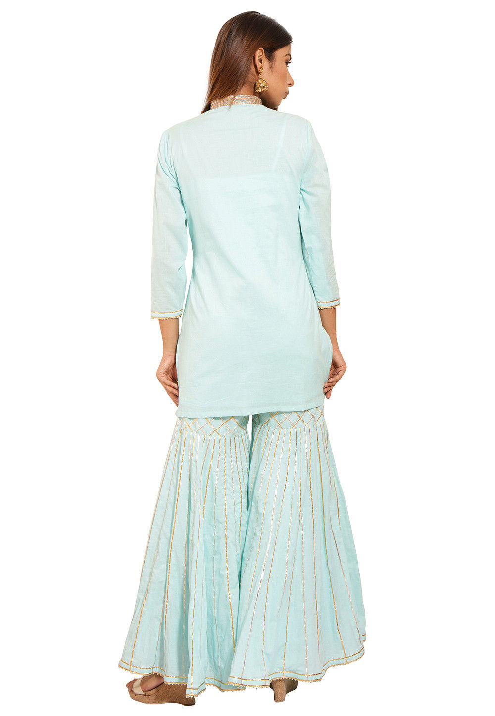 sky blue pakistani suit