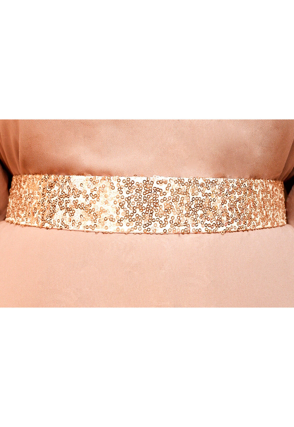 Rose gold wide belt best sale