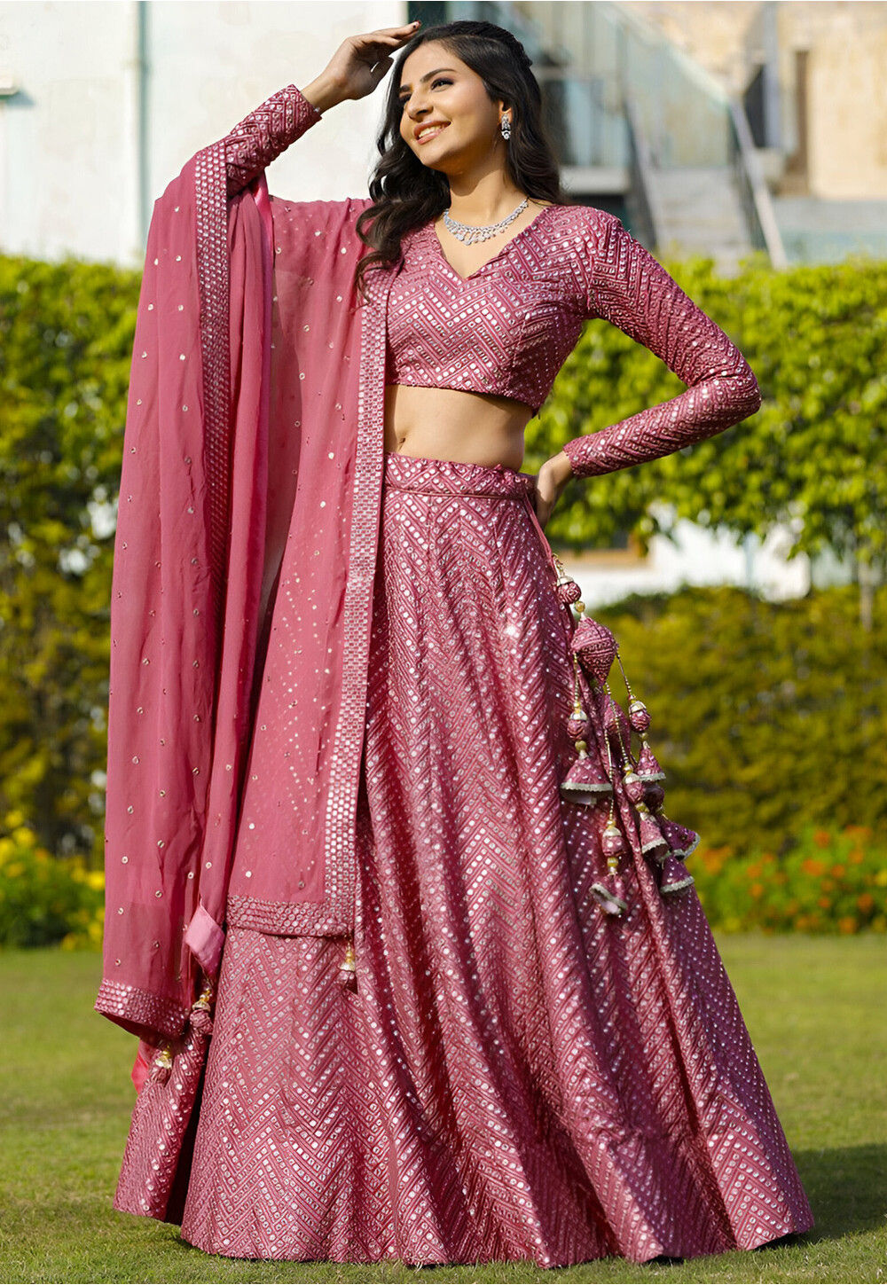 Old Salwar Lehenga Design Pakistani Bridal Dress In Old Fashion