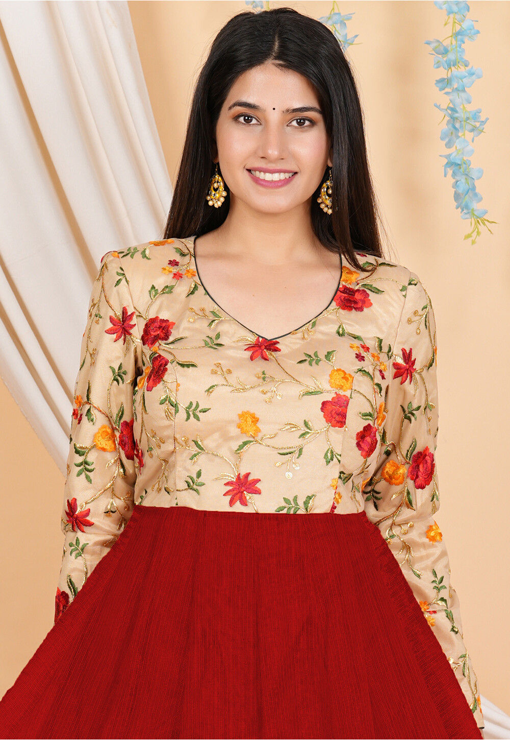 Mocha Long Kurta Set Bamboo Silk