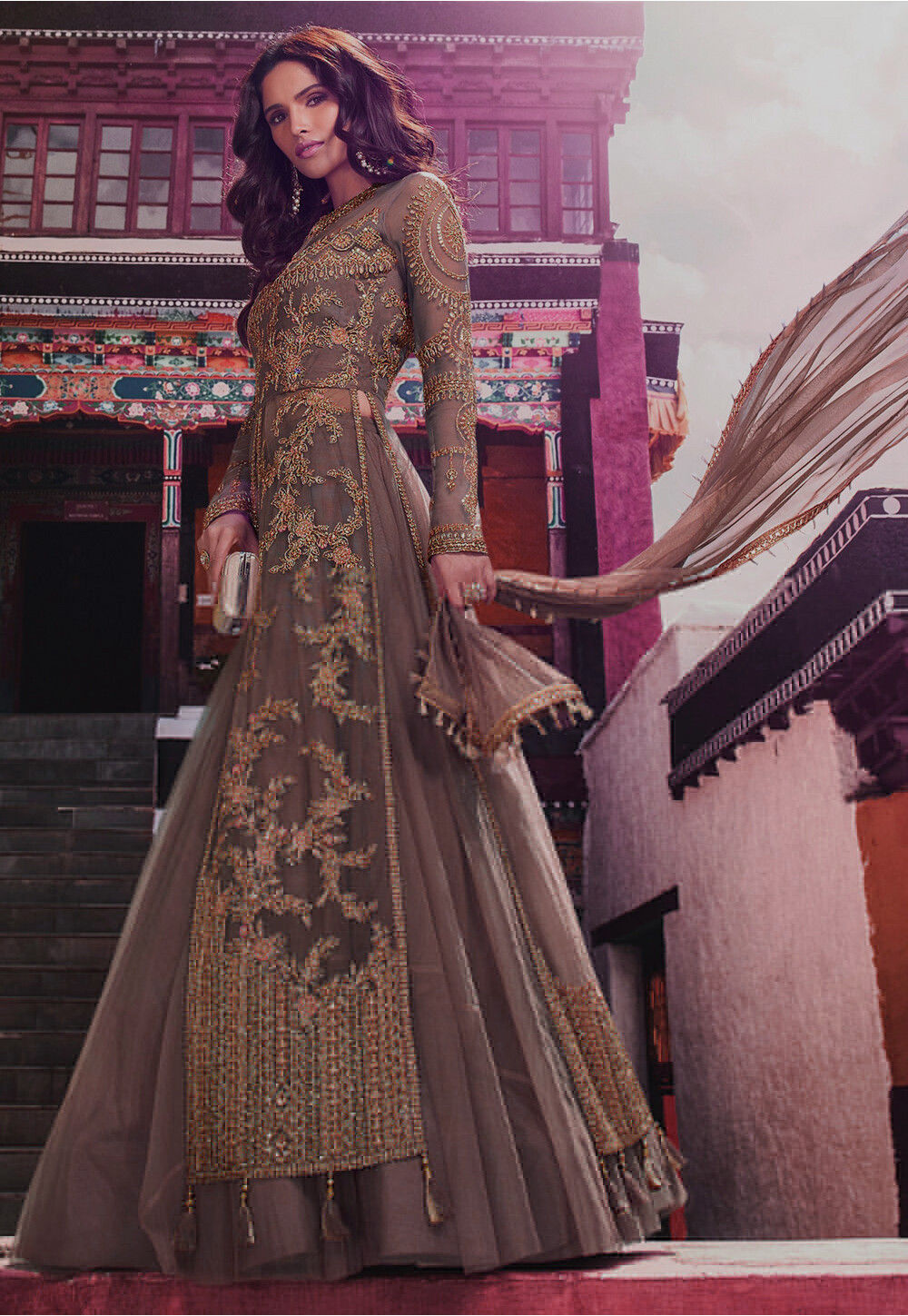 What is this lehenga fabric called? Would my inspo lehenga look good with  this fabric? : r/IndianFashionAddicts