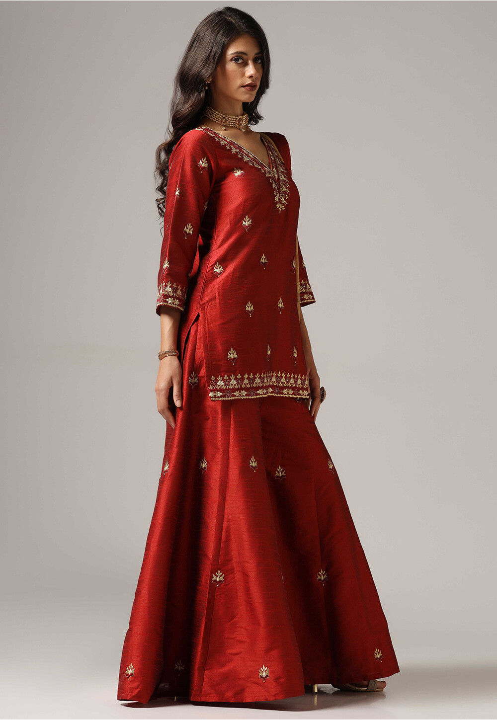 Mahendi Premium Silk Pant Pakistani Suit main image 1