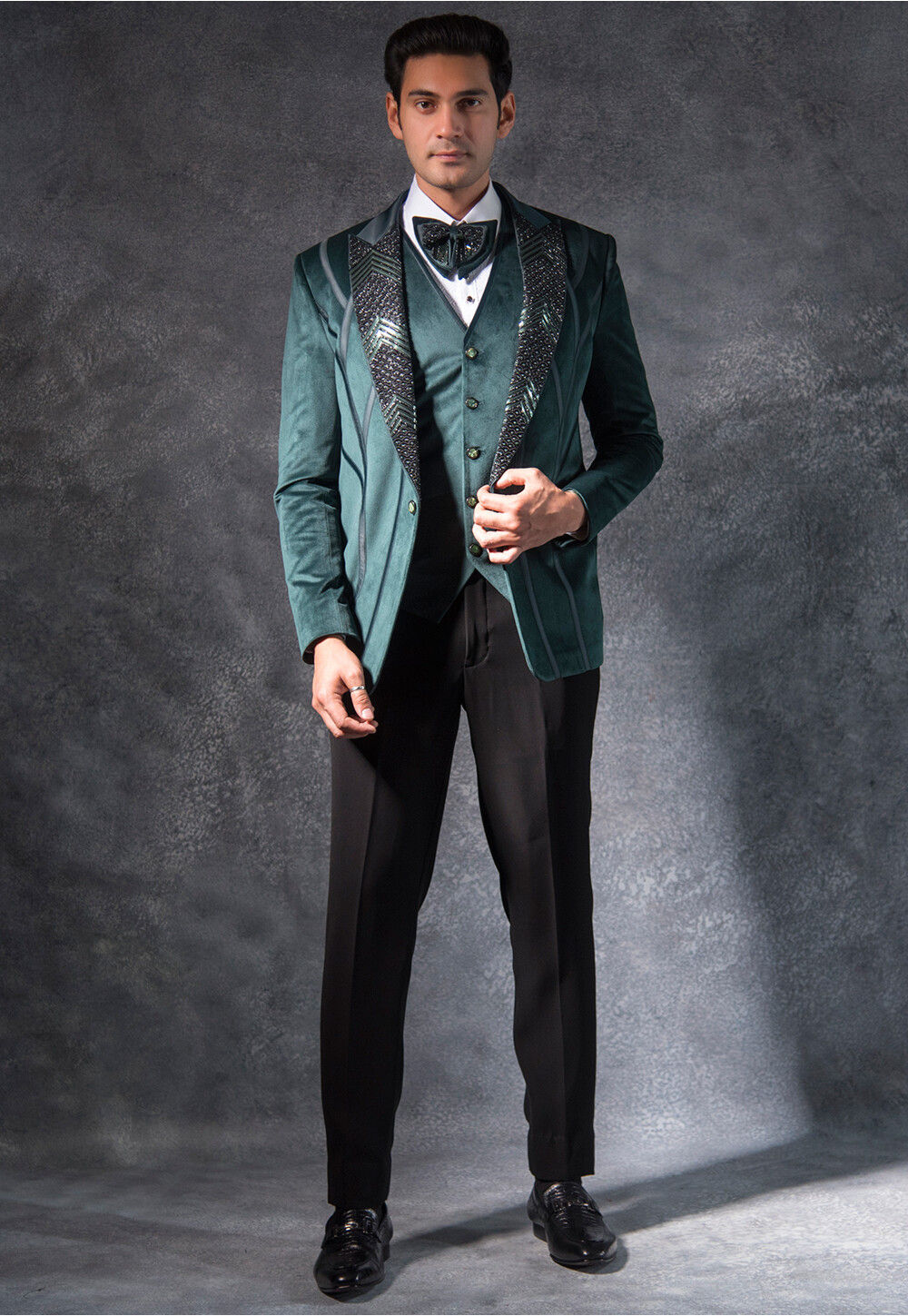 Dark green tuxedos 2025