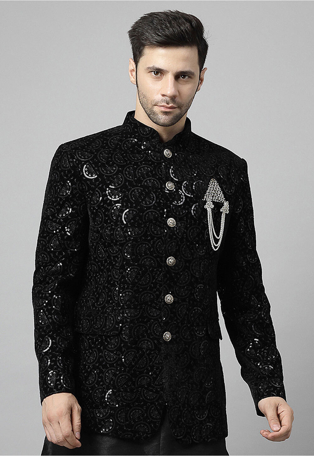 Velvet jodhpuri jacket online
