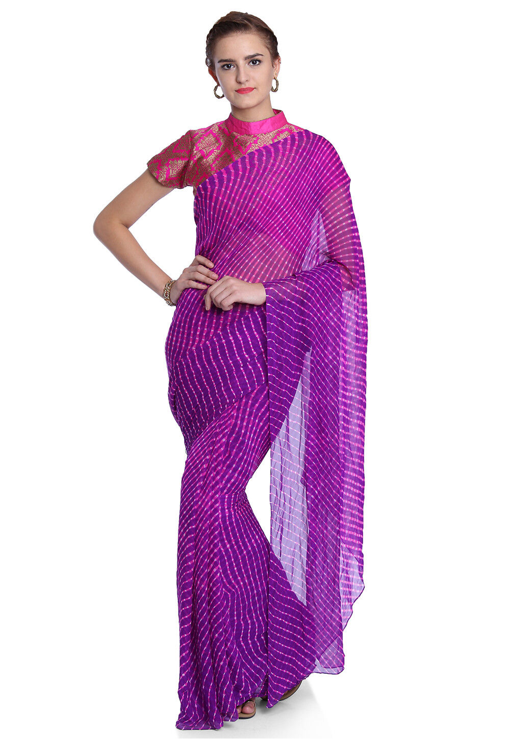 Mix Color Rajasthani Style Embroidered Gota Patti Work Leheriya Saree at  Best Price in Nashik | Hindusthan Wholesale Textile Market