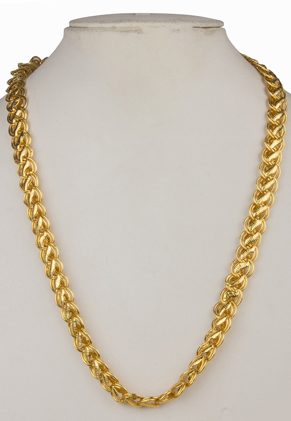 Golden Polished Men Neck Chain : MHK73