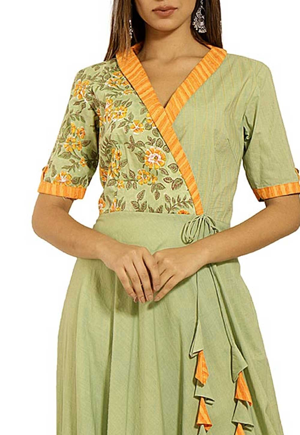 angrakha style maxi dress