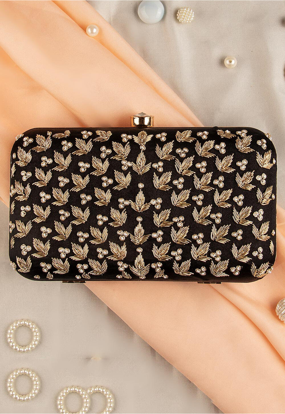 Silk clutch bag hot sale
