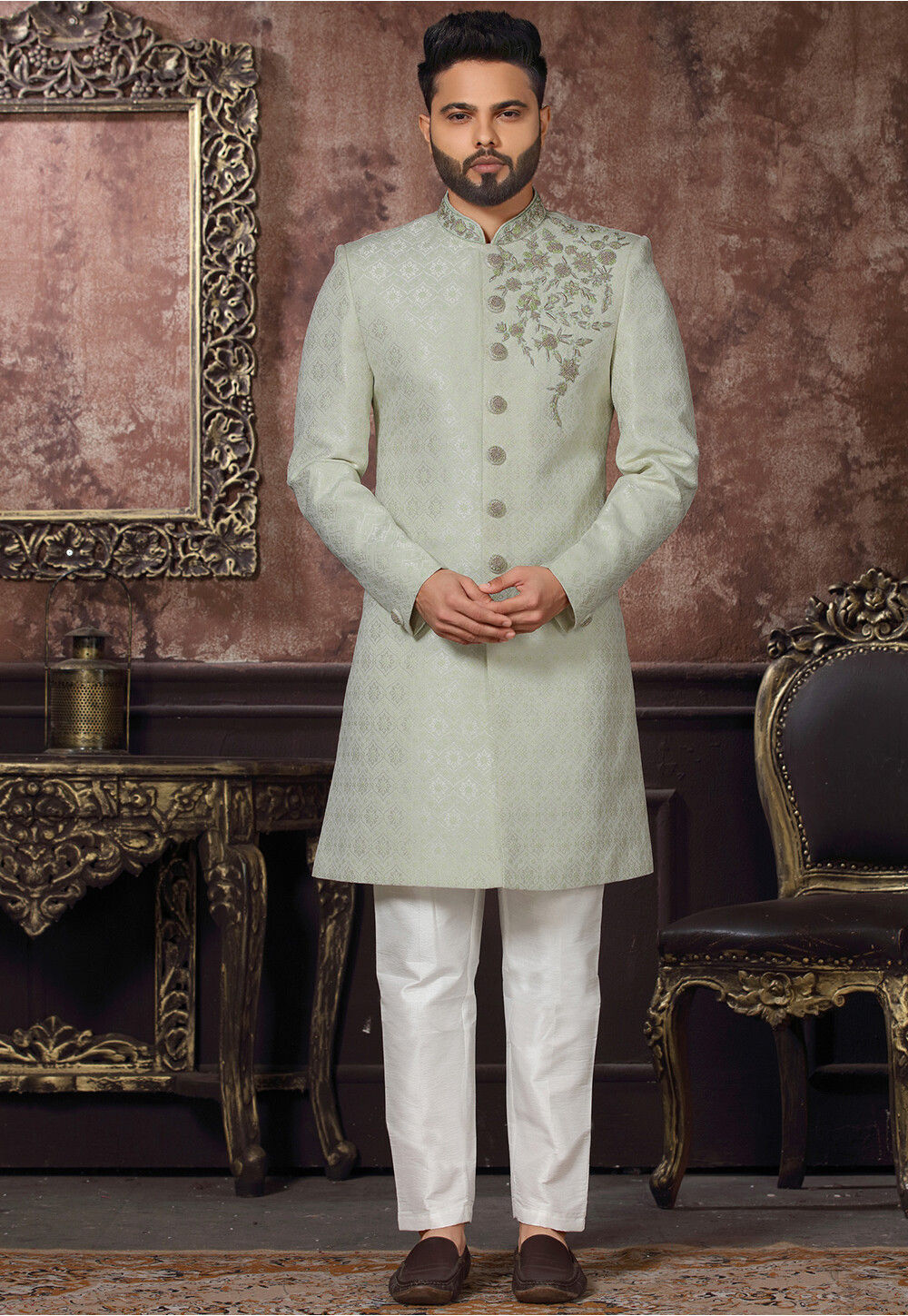 Sherwani embroidery designs outlet
