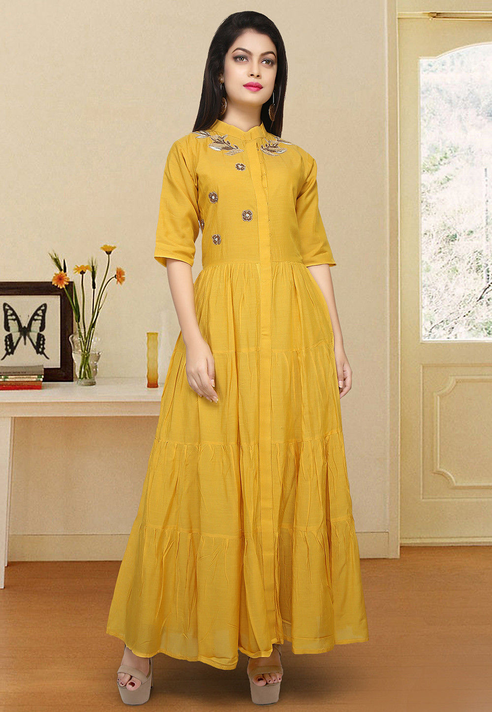 Flared kurta dress clearance