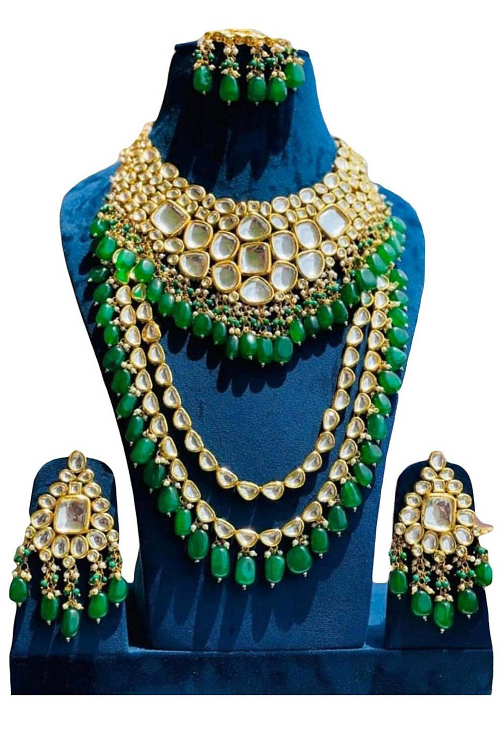 Buy Kundan Bridal Set Online JVD2157 Utsav Fashion