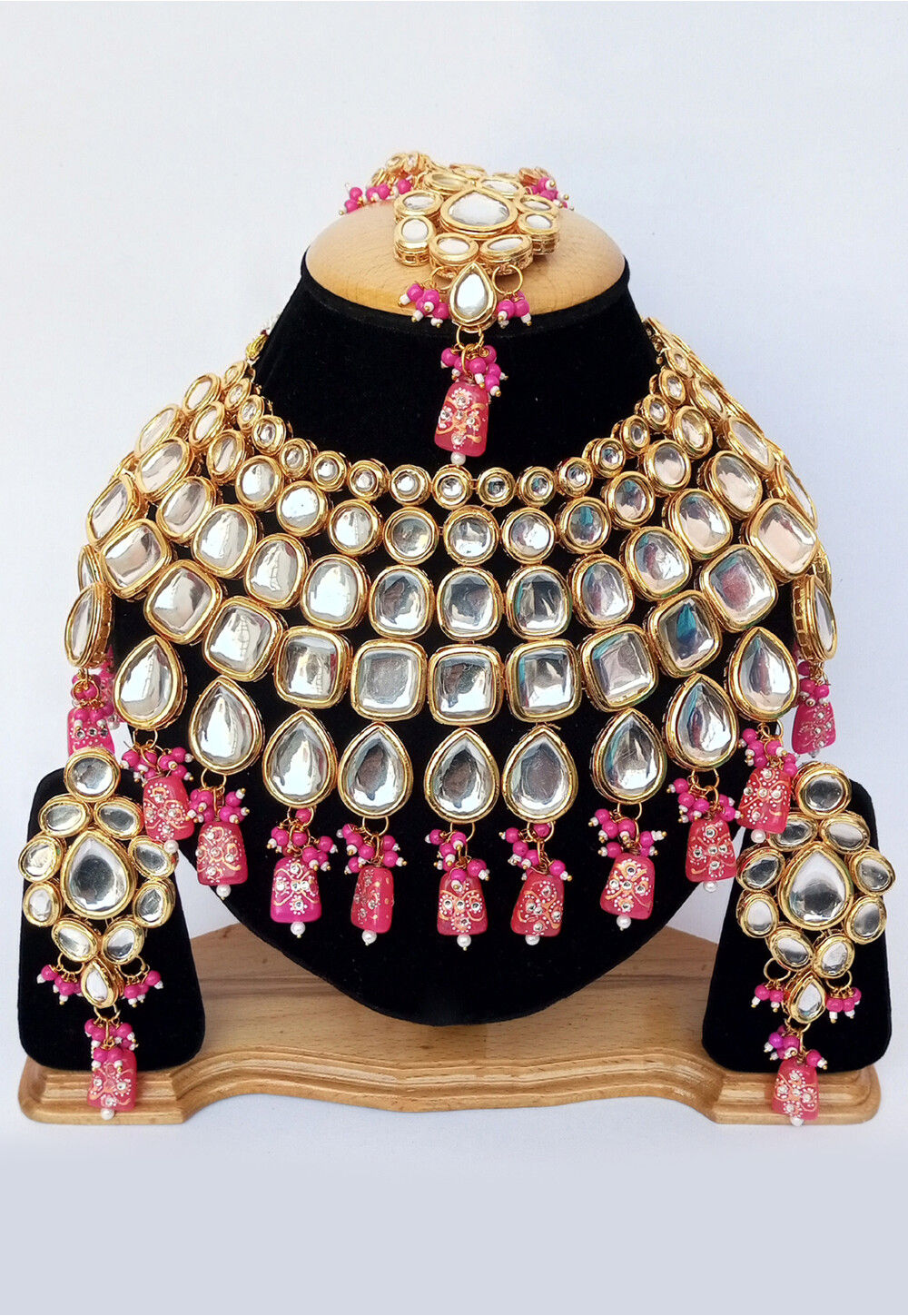 Kundan Choker Necklace Set - ACCDK1470 from