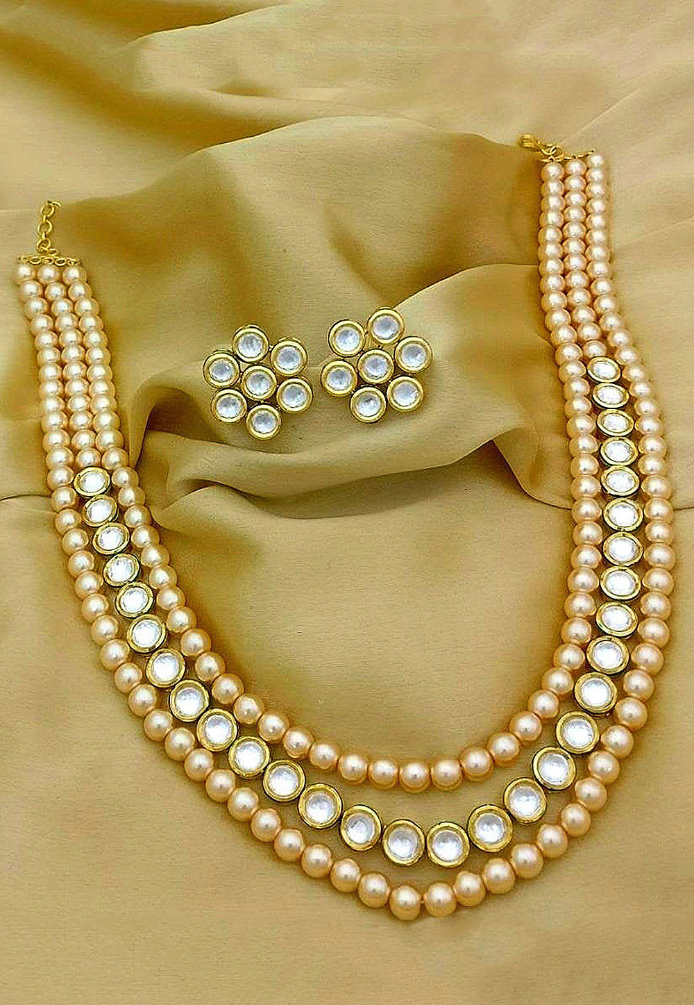 Kundan Layered Necklace Set : JMY876