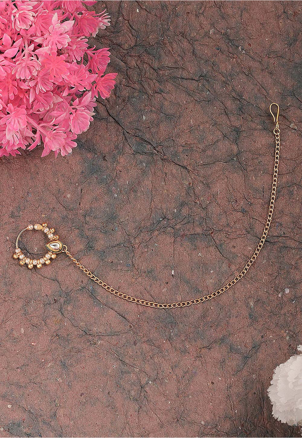 Bridal Kundan Traditional Nose Ring Online Buy Kundan Nose Ring