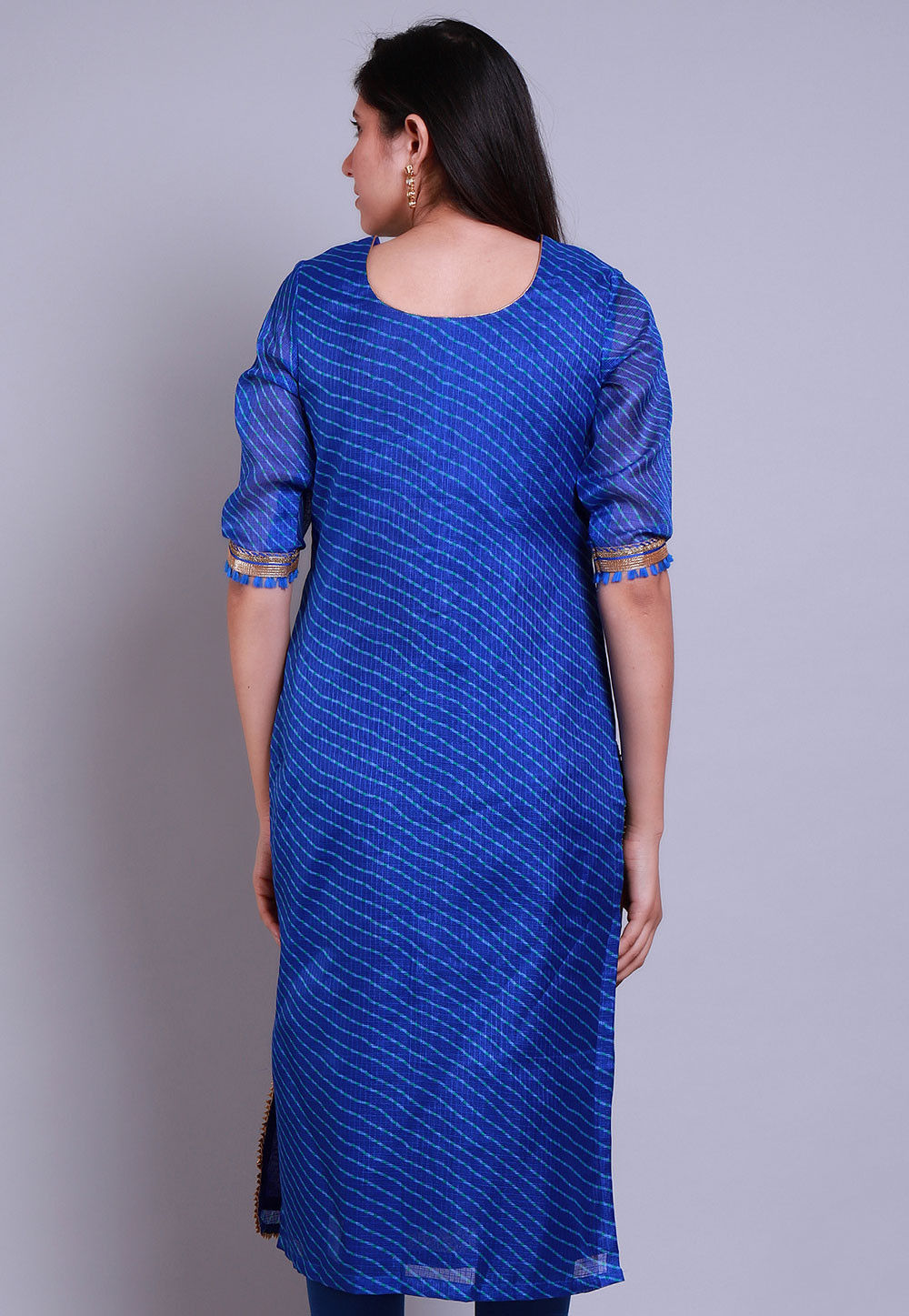 Leheriya Printed Straight Kurta main image 1
