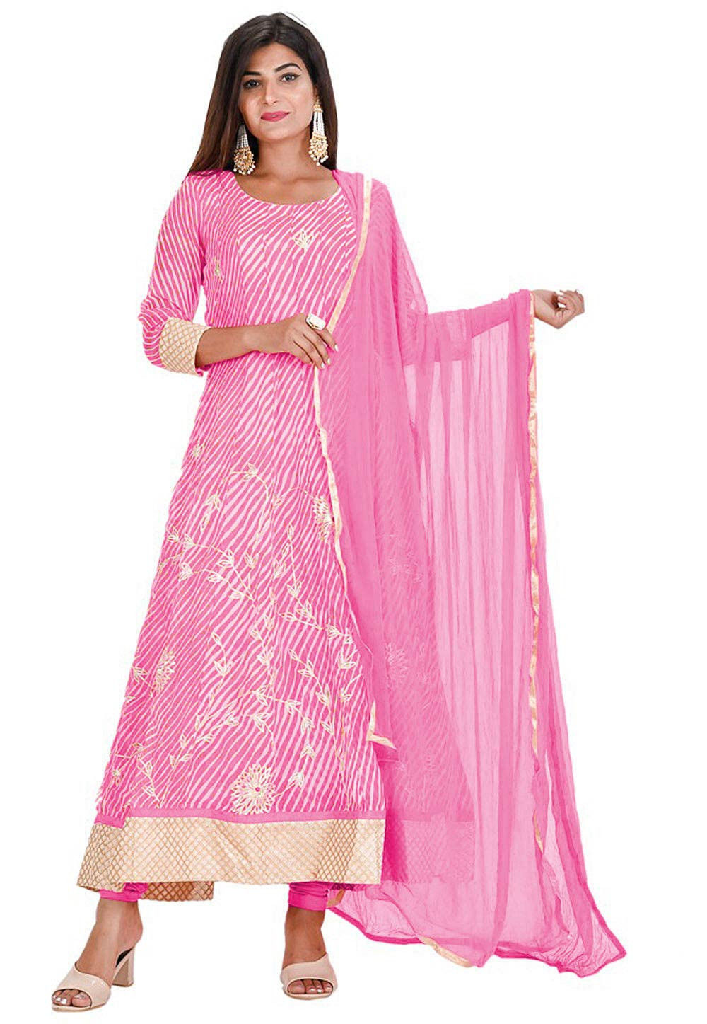 Pure Georgette Anarkali Salwar Kameez at best price in Surat
