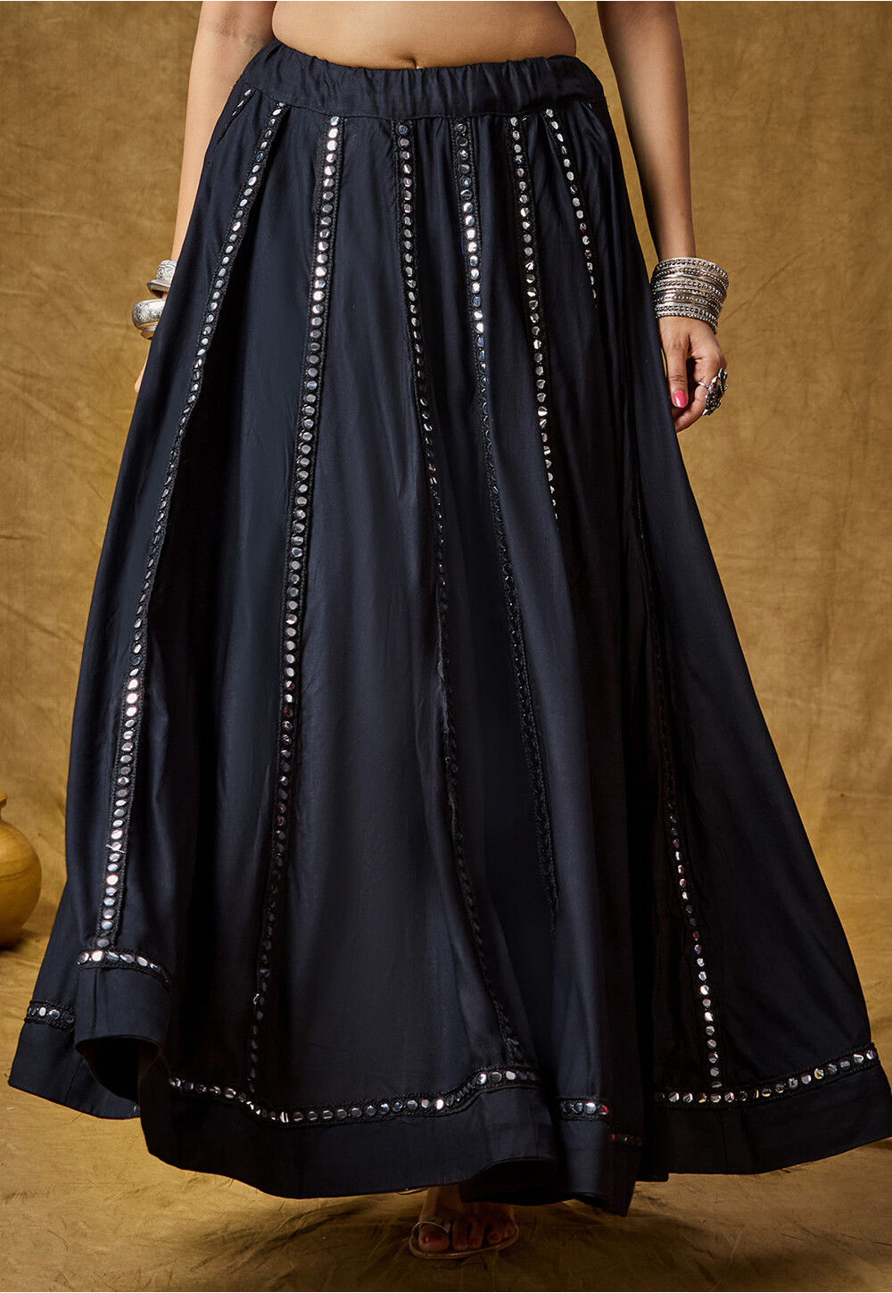Mirror work skirts online shop