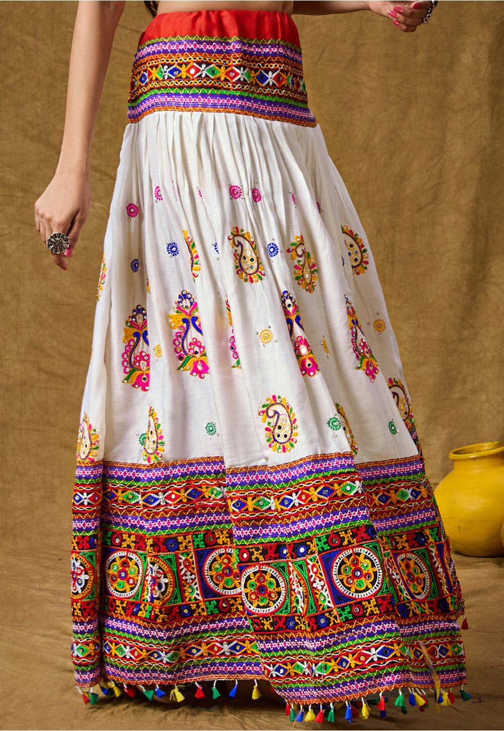 Long skirts for navratri cheap