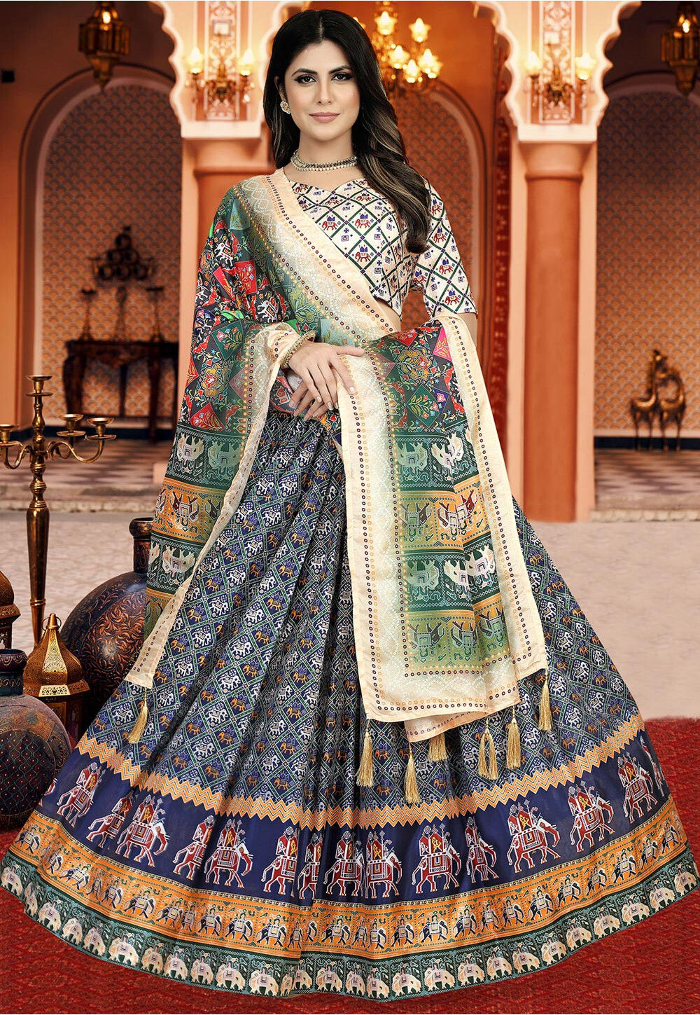 Pallavita Art Silk Lehenga