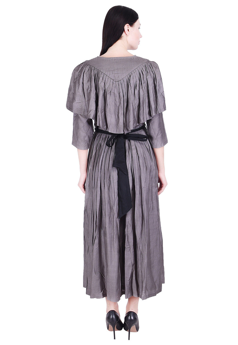 Silk Pleated Dress