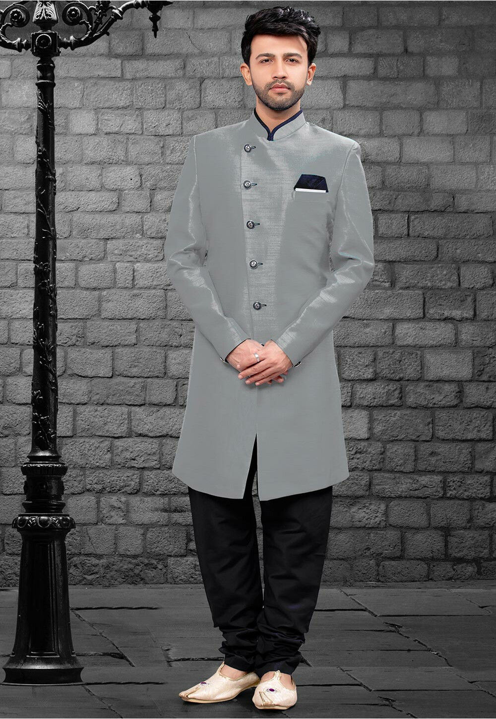 Plain sherwani deals