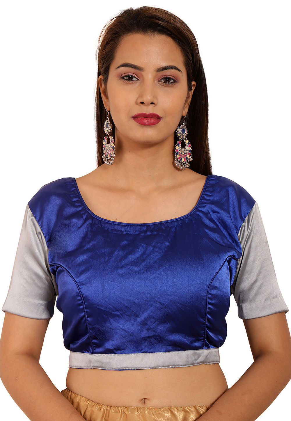 plain satin blouse
