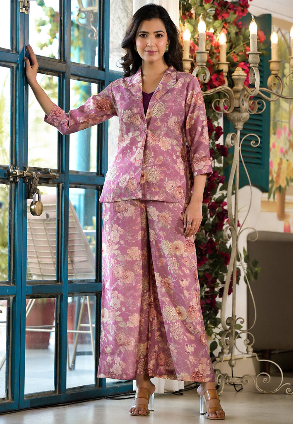 Chanderi Pink Co-Ord Set