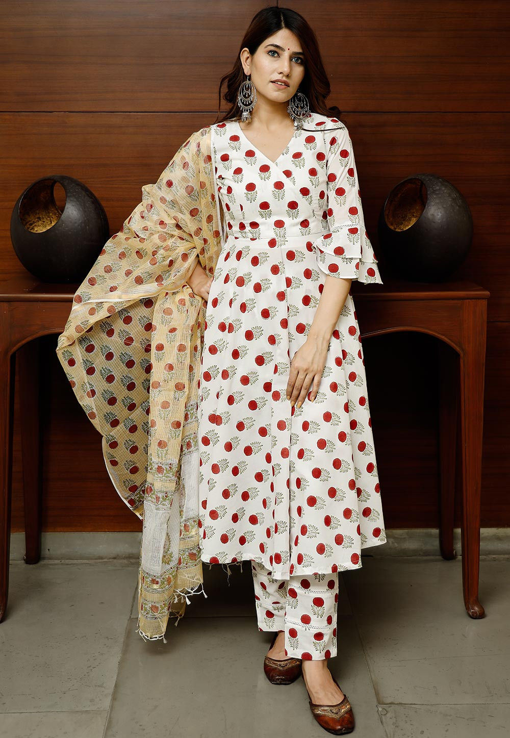 A-line Printed Cotton Suit at Rs 1500 in Jaipur | ID: 25845938973