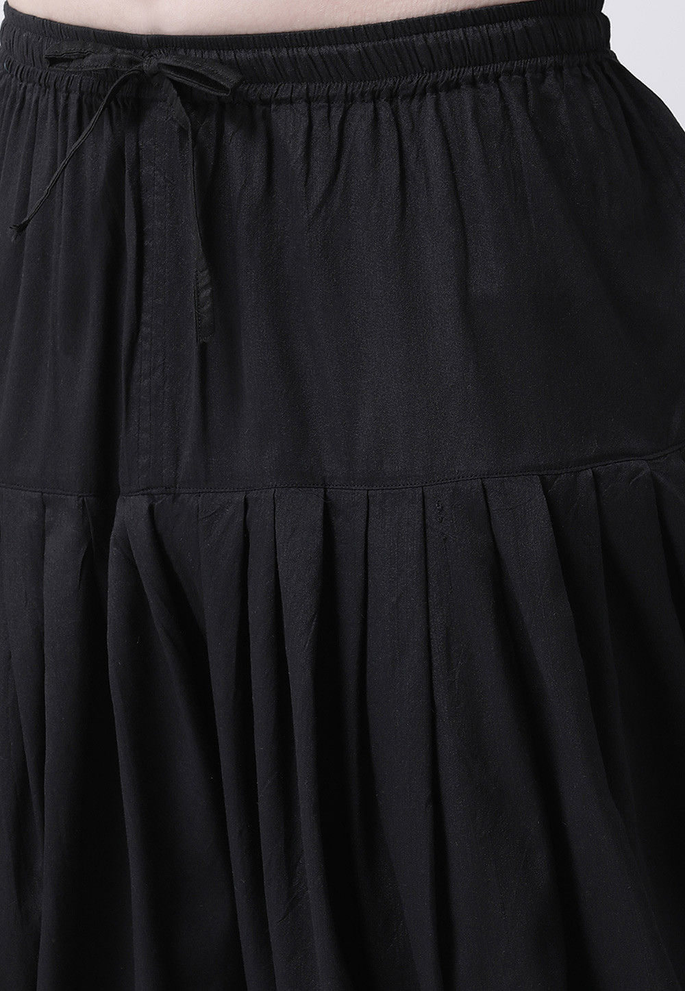 Printed Cotton Dhoti Kurta in Black : MGN154