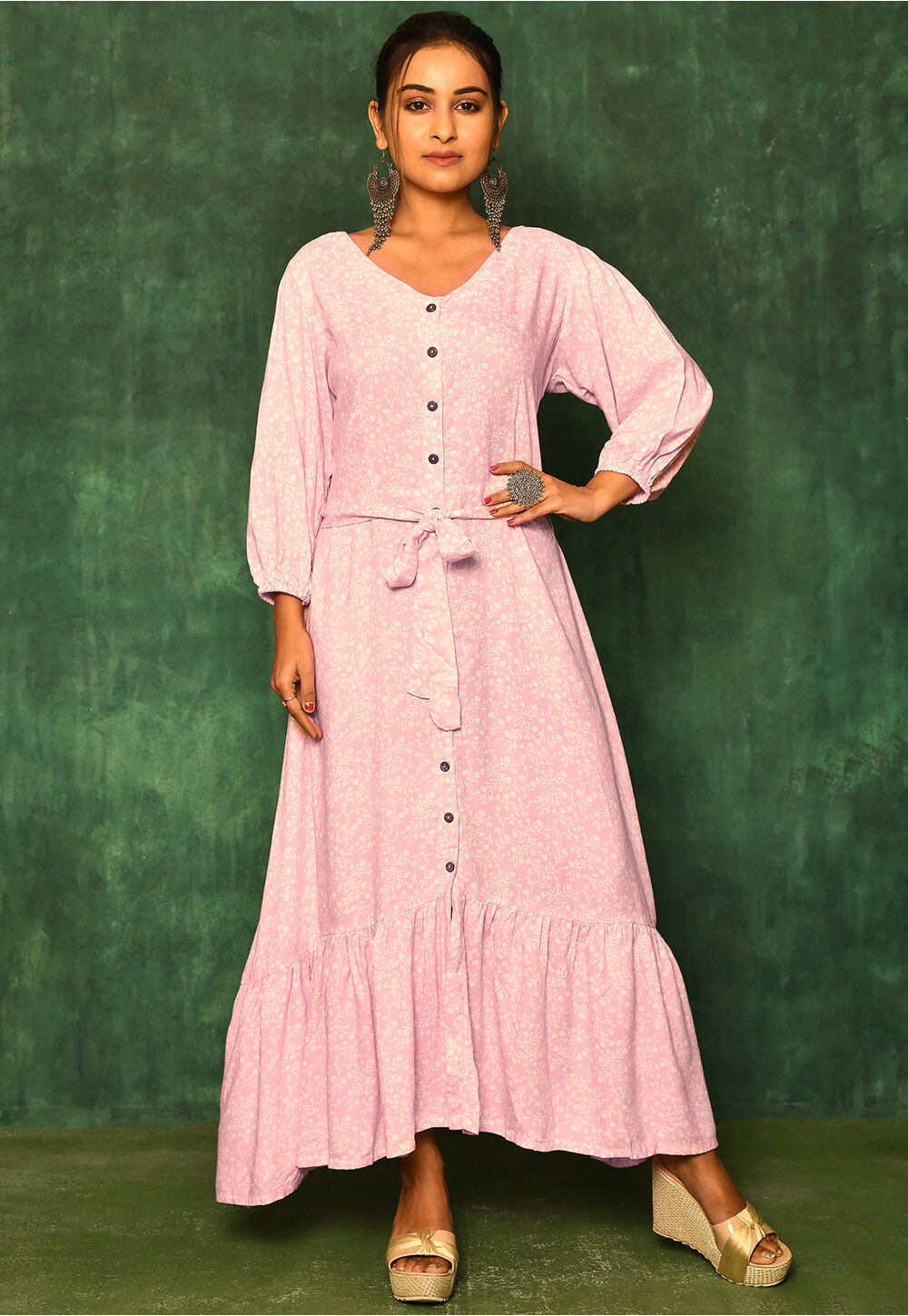 Cotton rayon maxi dresses best sale