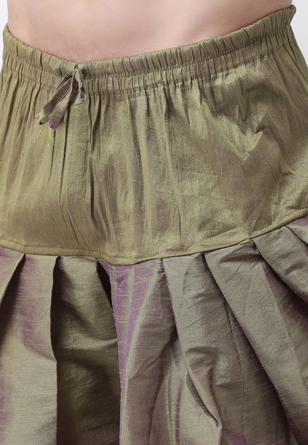 Gold Kurta Dupion Silk Dhoti
