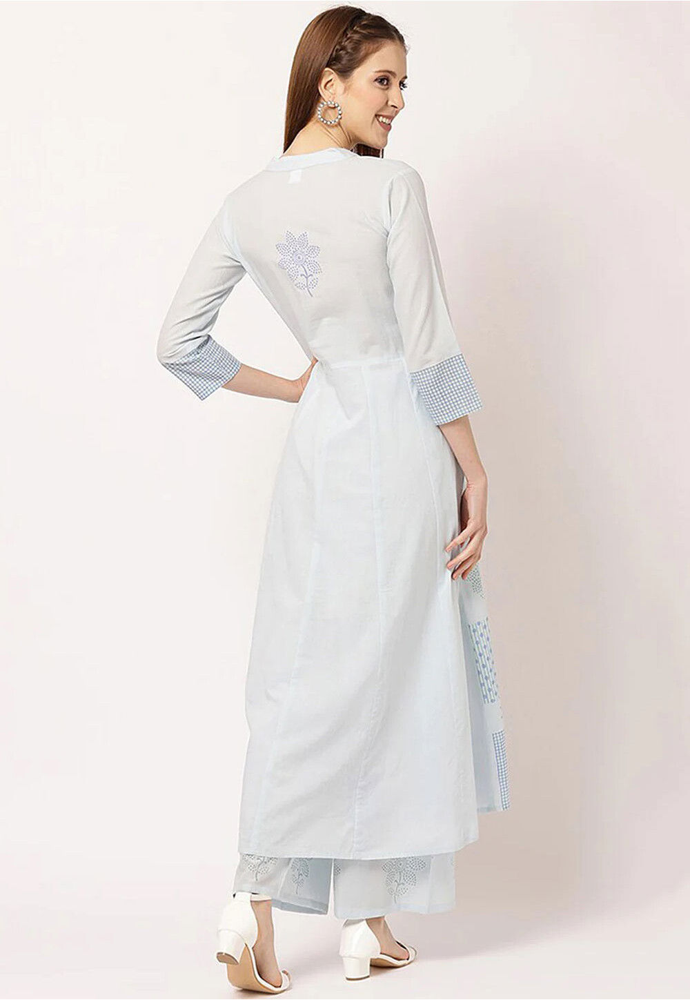 Pure Cotton Anarkali kurta Set