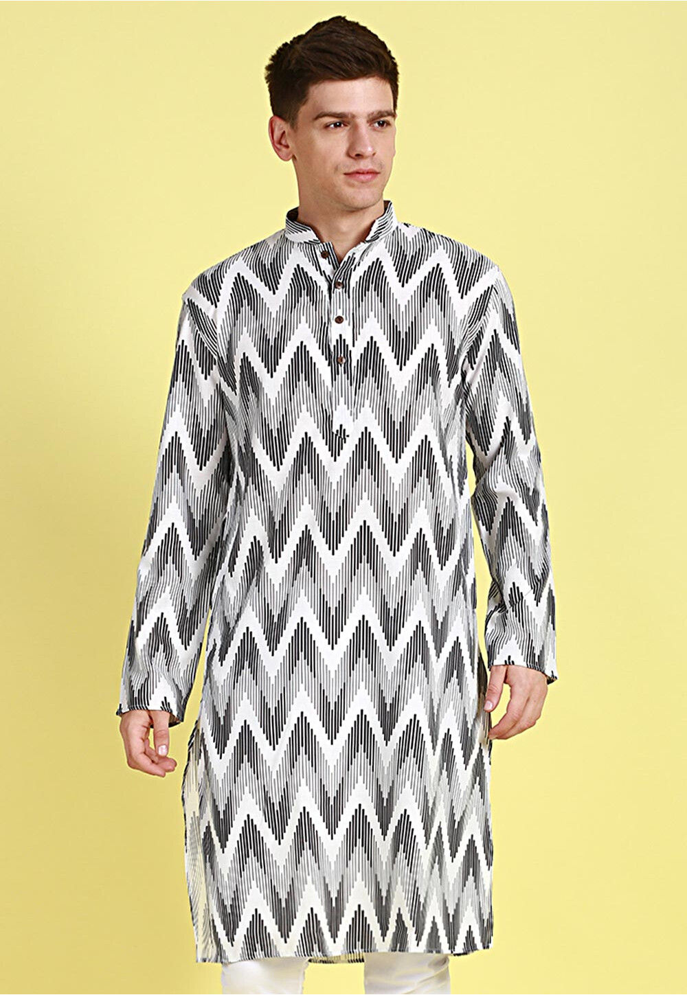 Stylish Black Pure Cotton Kurta