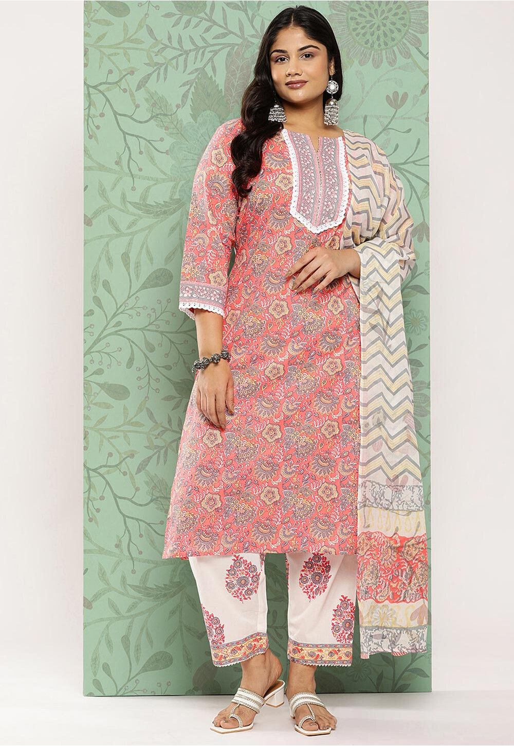 Buy Designer Pakistani Kurti With Palazzo Set Wholesale