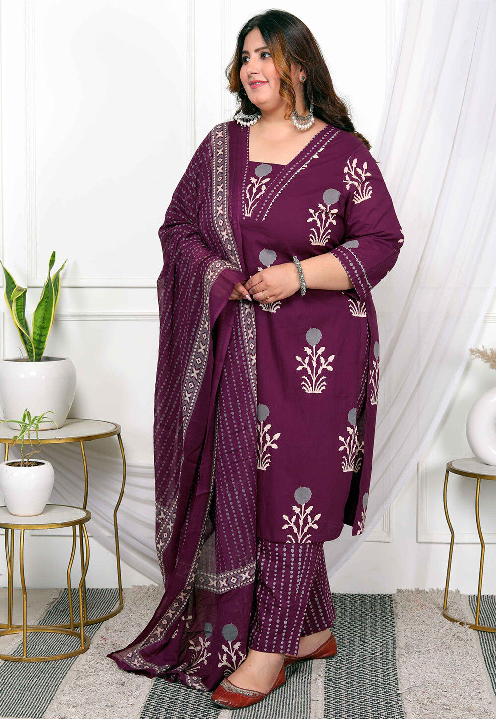 Violet Pakistani  Suit