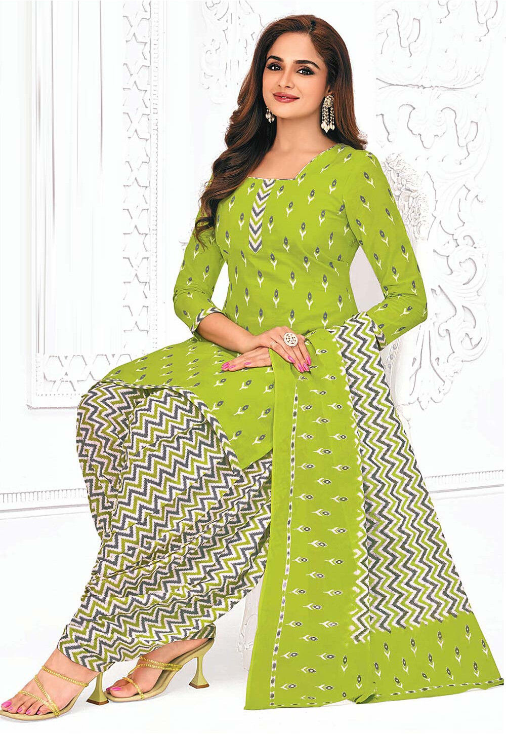 C green punjabi suit online