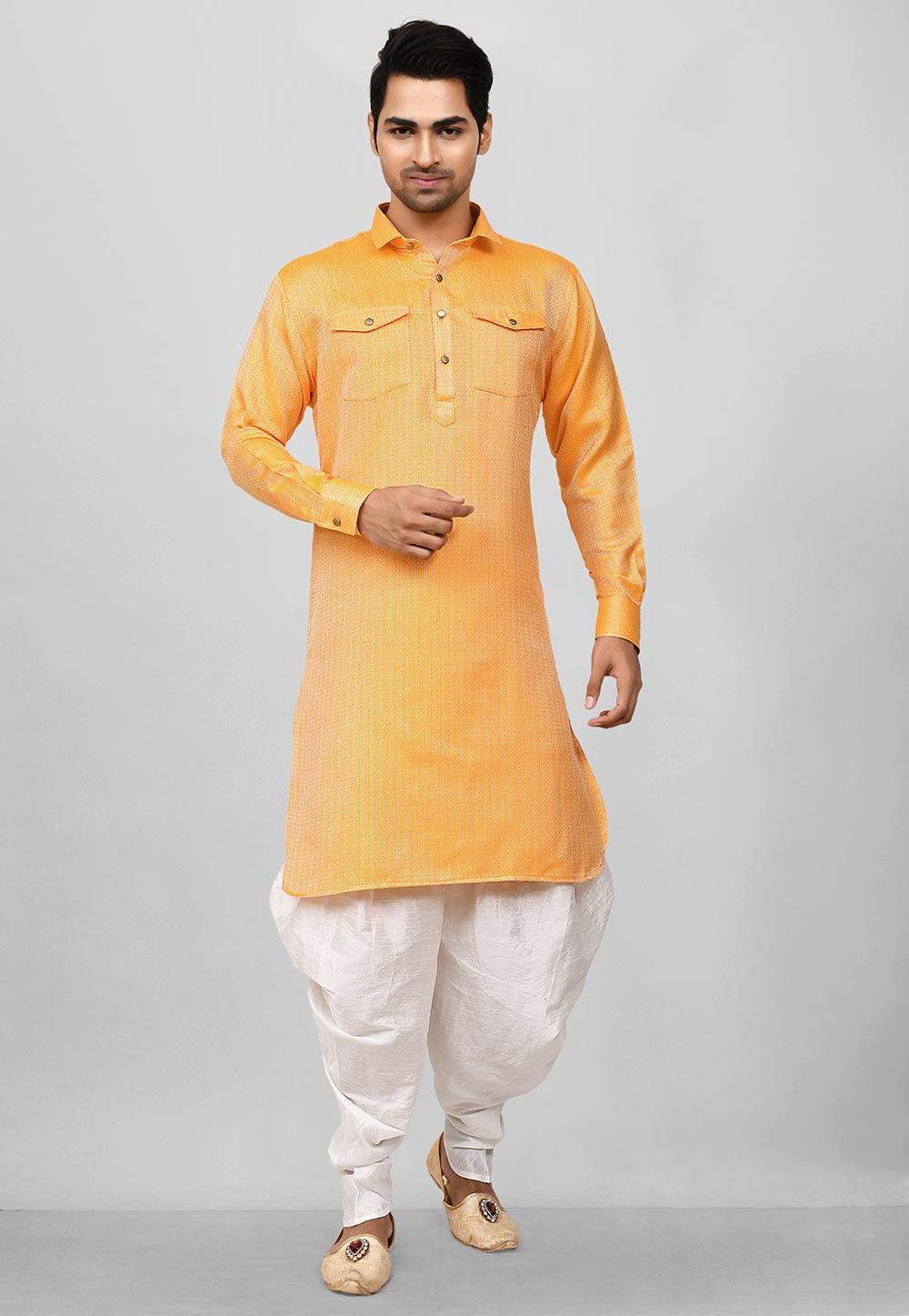 light yellow pathani