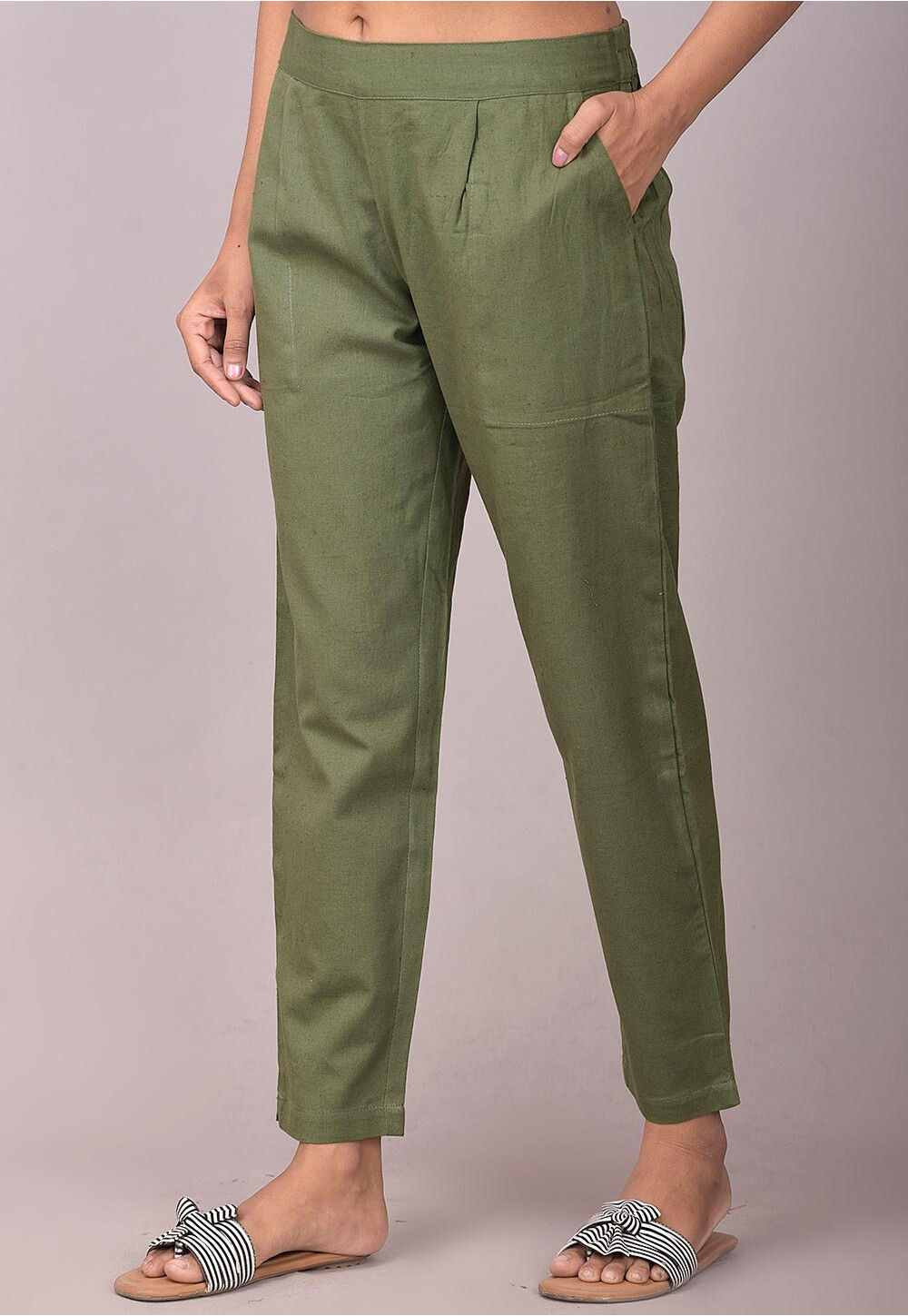 Mens 70s Olive Green Italian Wool Wide Leg Dress Pants - Vintage Clothing |  Shop Vintage Fashion | Dorothy Zudora