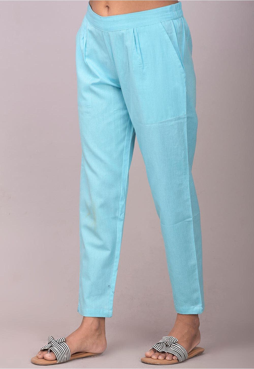 Light blue sale cotton pants